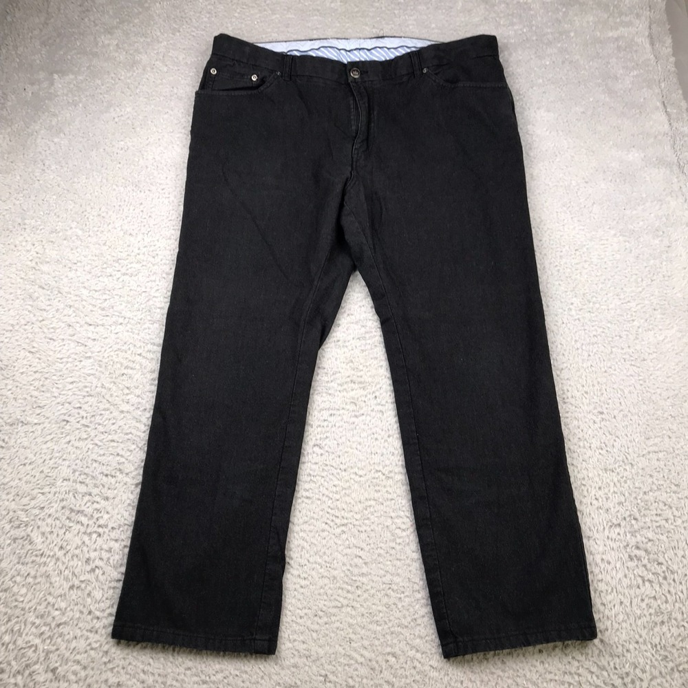 Peter Millar Mountainside Flannel Five-Pocket Pants Mens 38x26 Black Performance